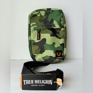 NWT True Religion Camo Shoulder Bag